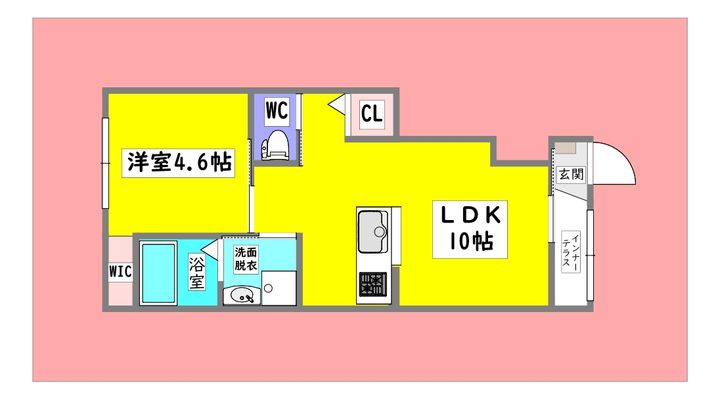 広島県東広島市西条町寺家(アパート)の賃貸物件の間取り