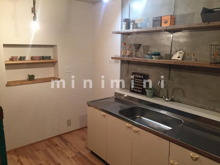 熊本県熊本市中央区出水5(マンション)の賃貸物件のキッチン