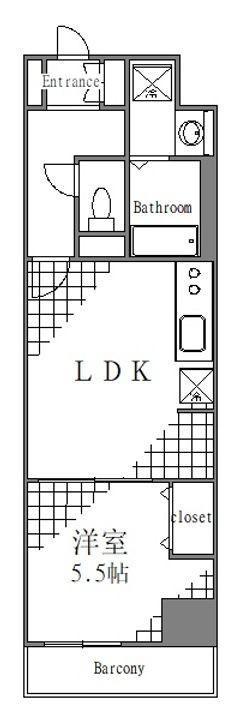東京都荒川区東日暮里2(マンション)の賃貸物件の間取り
