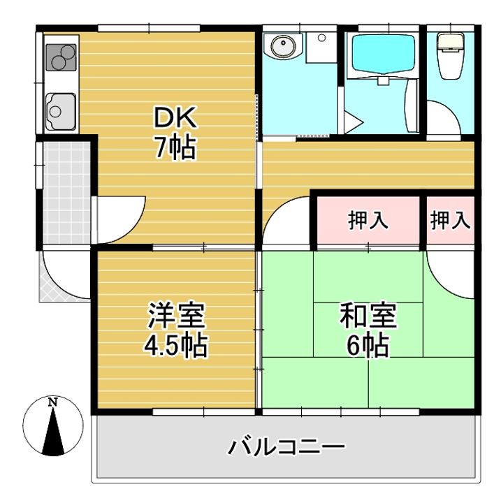 堤アパートの間取り