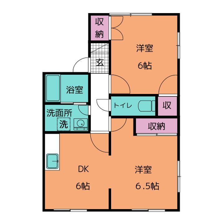 プレラヴィル中原 A棟の間取り
