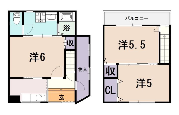 大阪府八尾市上尾町1(一戸建)の賃貸物件の間取り