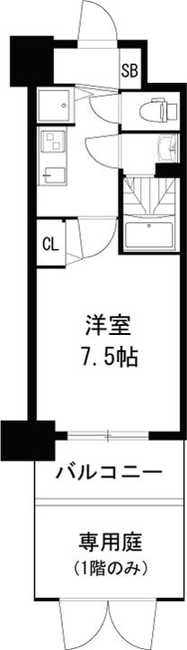 ディームス江坂の間取り