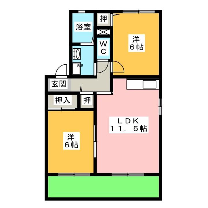 ドリームコート A棟の間取り