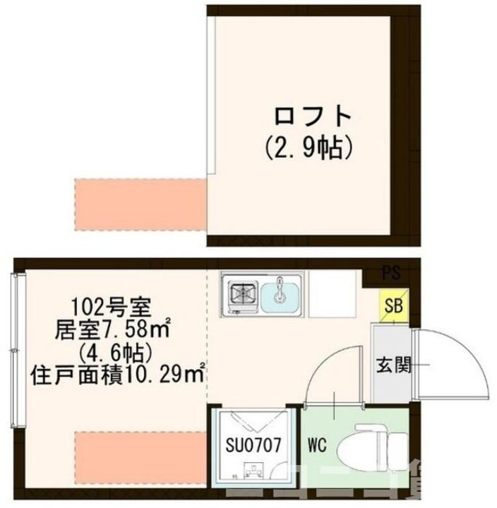 東京都江東区南砂4(アパート)の賃貸物件の間取り