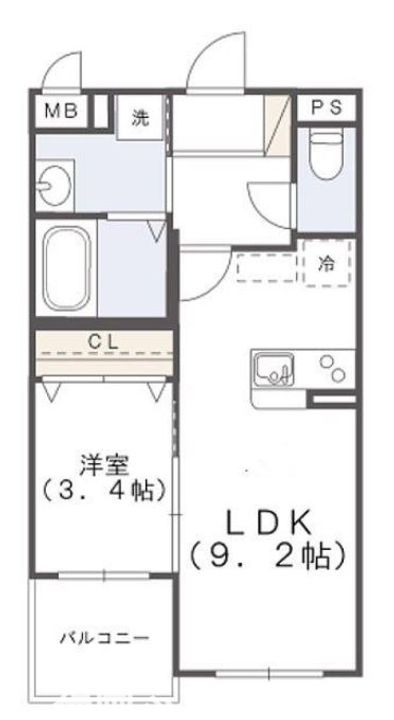 プレステージ清水の間取り