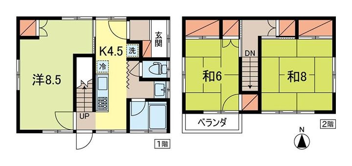 東京都杉並区梅里2(一戸建)の賃貸物件の間取り