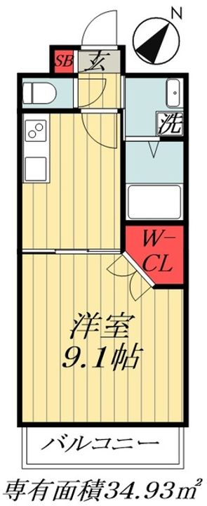 千葉県市川市南行徳3(マンション)の賃貸物件の間取り
