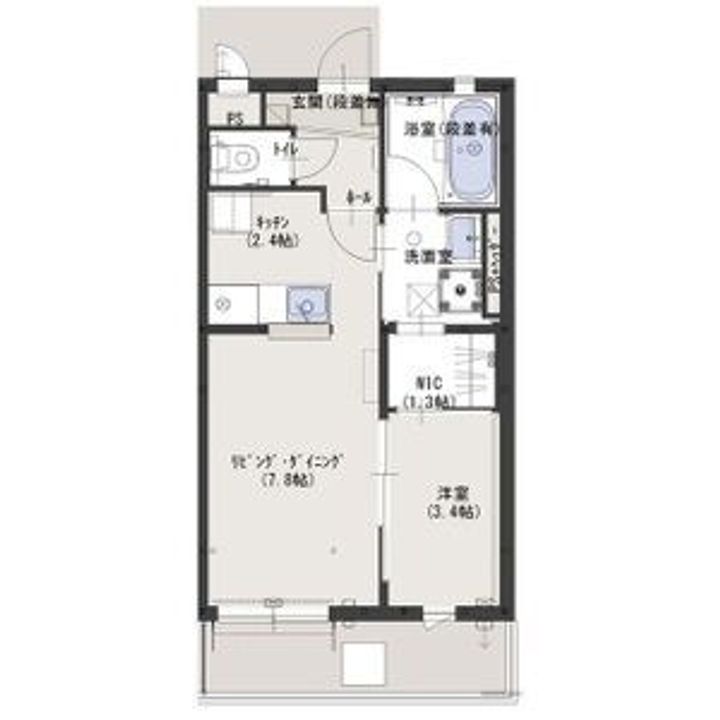 栃木県宇都宮市泉が丘1(アパート)の賃貸物件の間取り