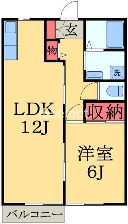 ハイツ鷹匠の間取り