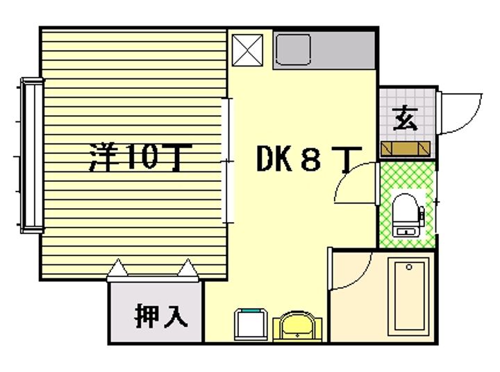 コーポ弘清の間取り