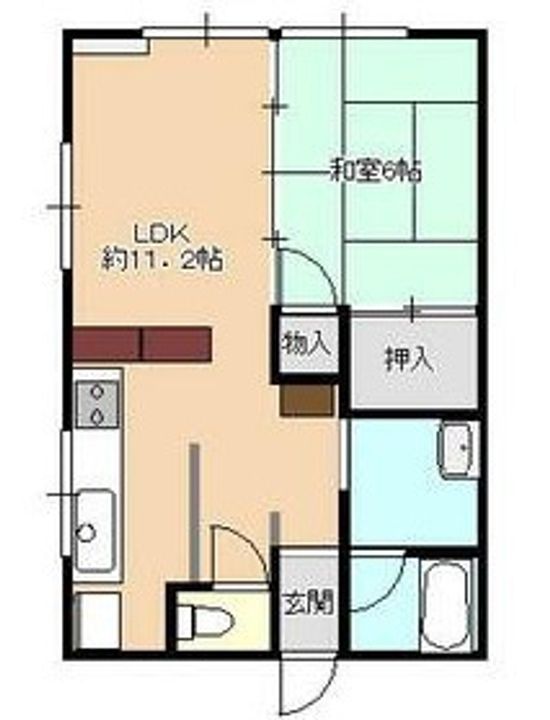 アーバンアールAの間取り