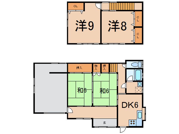 福島県相馬市中村字大手先(一戸建)の賃貸物件の間取り