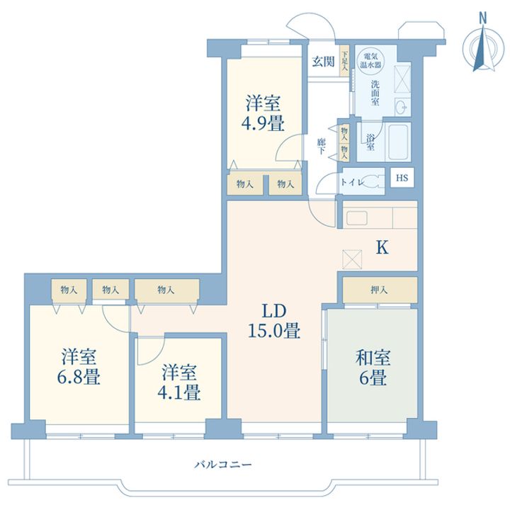グリーンビュー第3川口の間取り