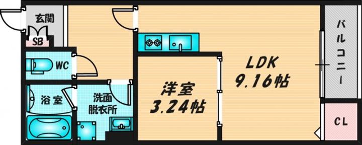 リュクスシティー永和の間取り