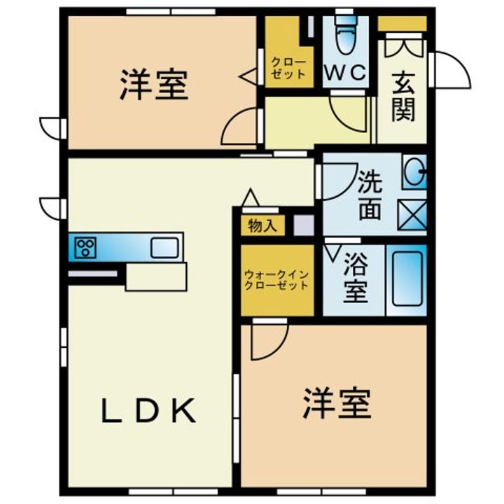 マストライフ高崎貝沢の間取り