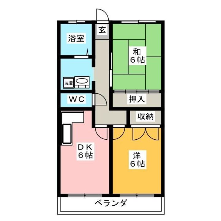 コーポ福香の間取り