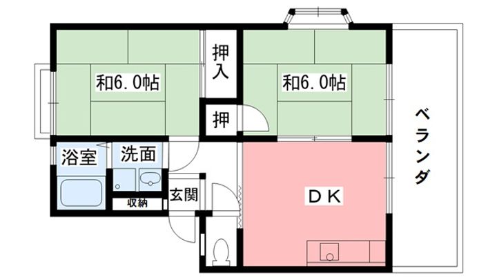 ハイツペルルの間取り