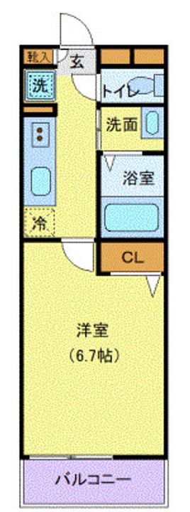 アムール横須賀中央の間取り