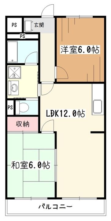 コーポ石川の間取り