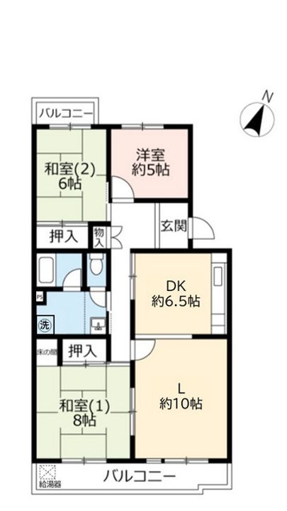 UR洛西竹の里の間取り