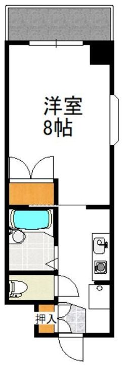 大阪府大阪市淀川区宮原5(マンション)の賃貸物件の間取り
