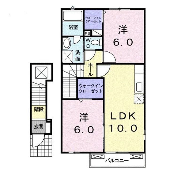 カーサ・カルム Bの間取り