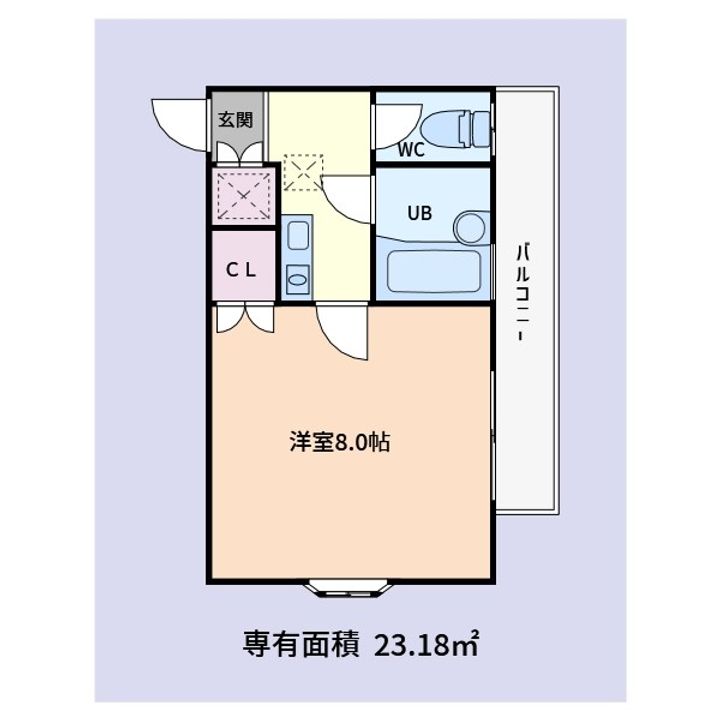 神奈川県横浜市金沢区六浦東2(アパート)の賃貸物件の間取り