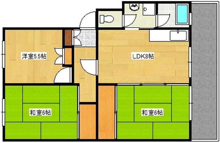 ハイネス大芝の間取り