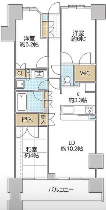 ザ レジデンス水戸の間取り