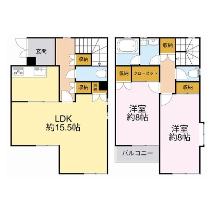東京都中野区江古田1(一戸建)の賃貸物件の間取り