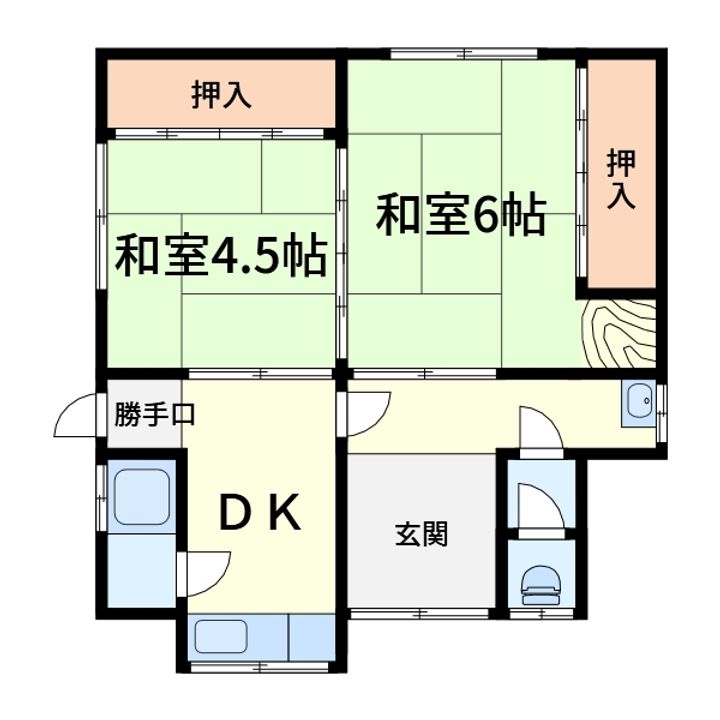 大阪府高槻市大冠町1(一戸建)の賃貸物件の間取り