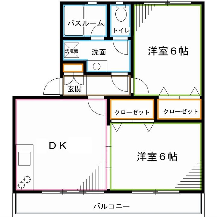 関根マンションA棟の間取り