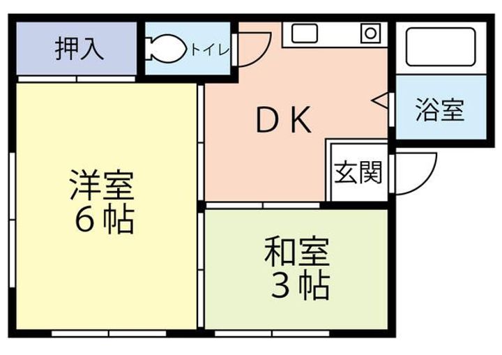 神奈川県横須賀市船越町2(アパート)の賃貸物件の間取り