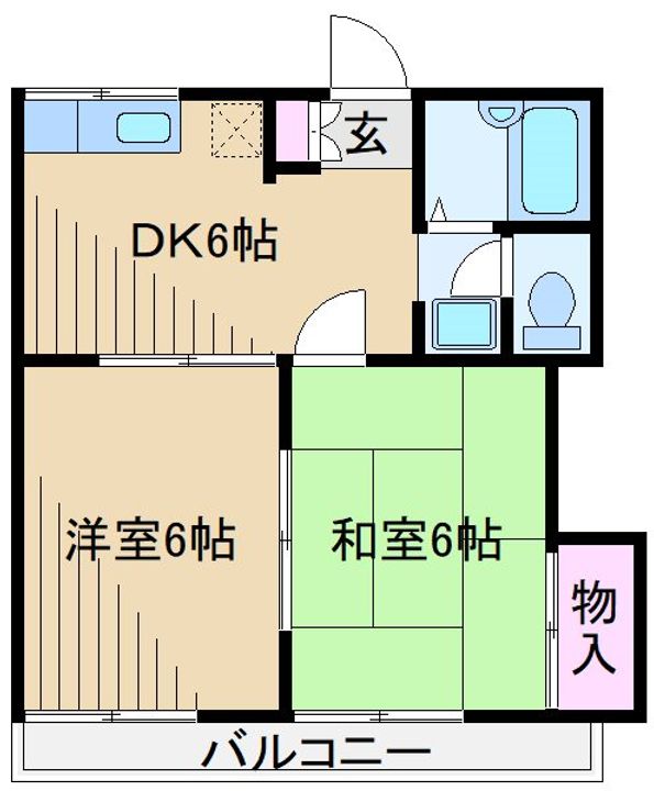 レオ新横浜A棟の間取り
