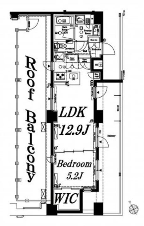 アクサス代々木八幡アジールコートの間取り