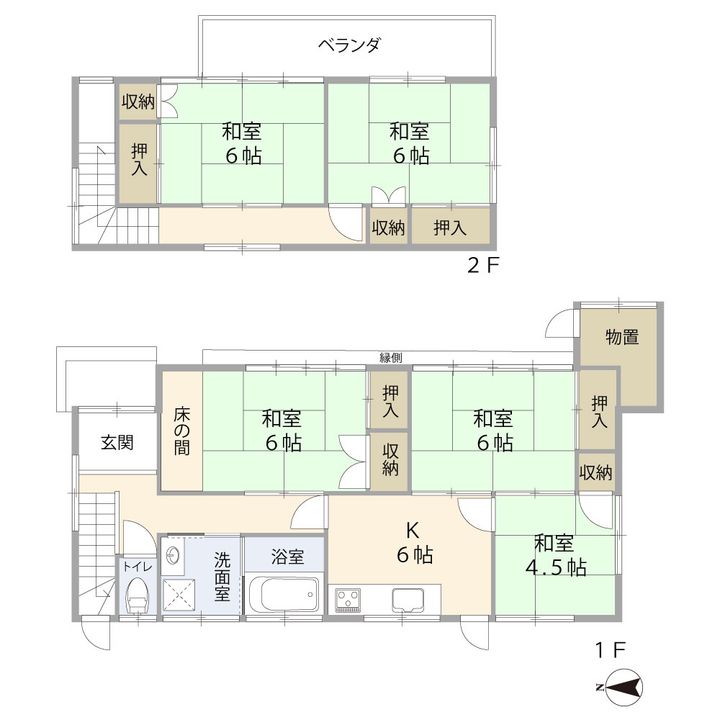 千葉県茂原市長清水(一戸建)の賃貸物件の間取り