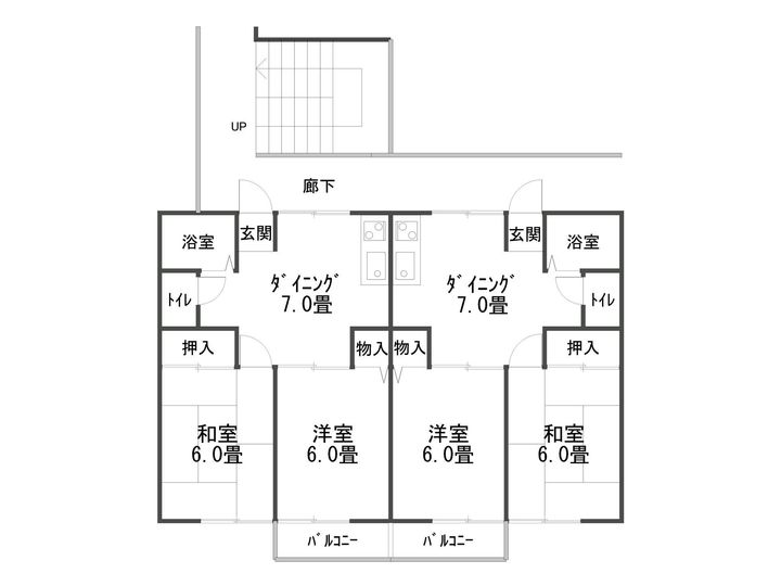 バーディハウス2の間取り