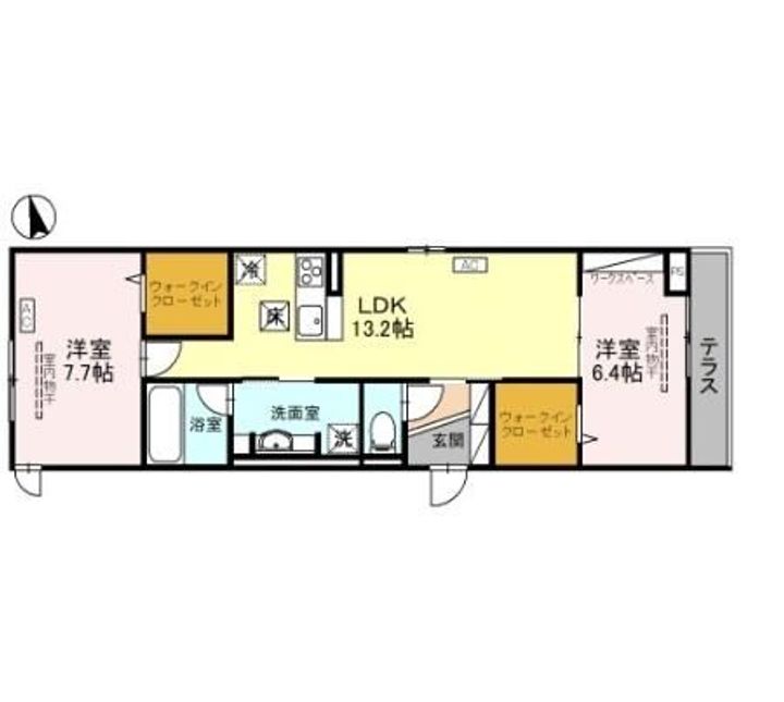 栃木県宇都宮市中今泉3(アパート)の賃貸物件の間取り