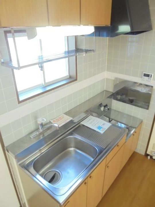 栃木県大田原市浅香3(アパート)の賃貸物件のキッチン