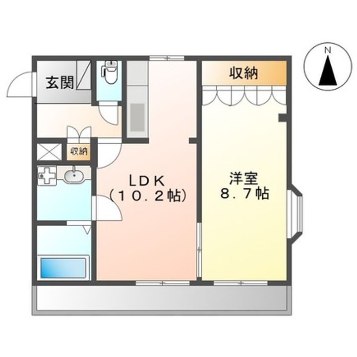 コンフォール前田IIの間取り