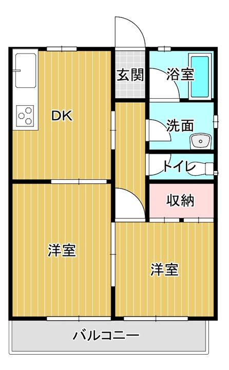 高山ハイツの間取り