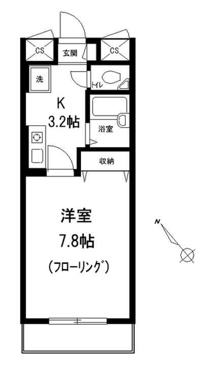 東京都文京区大塚5(マンション)の賃貸物件の間取り