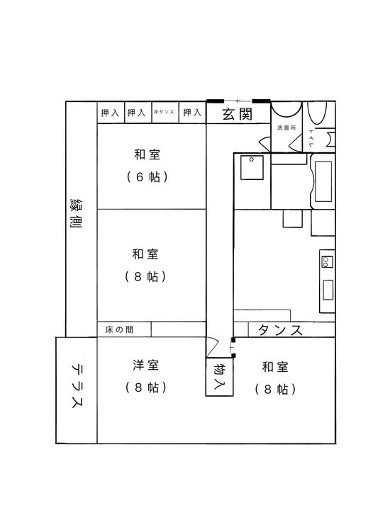 福島県双葉郡楢葉町大字井出字向ノ内(一戸建)の賃貸物件の間取り