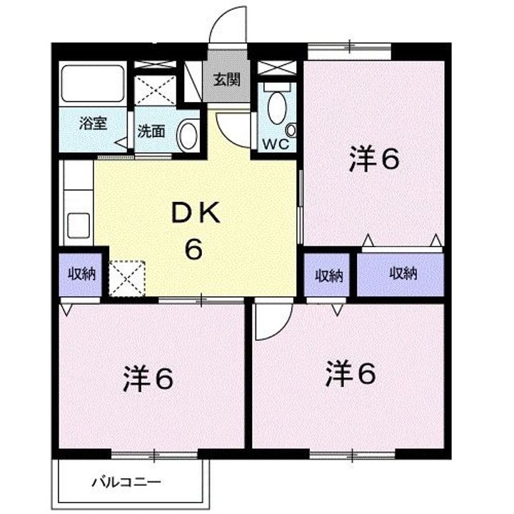 パークサイドAの間取り