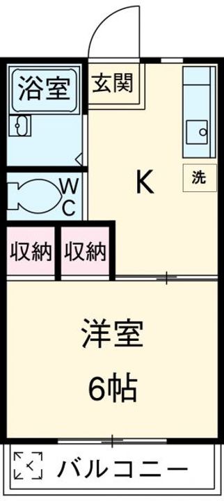 シシンハイツの間取り