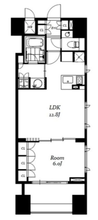 東京都千代田区神田小川町3(マンション)の賃貸物件の間取り