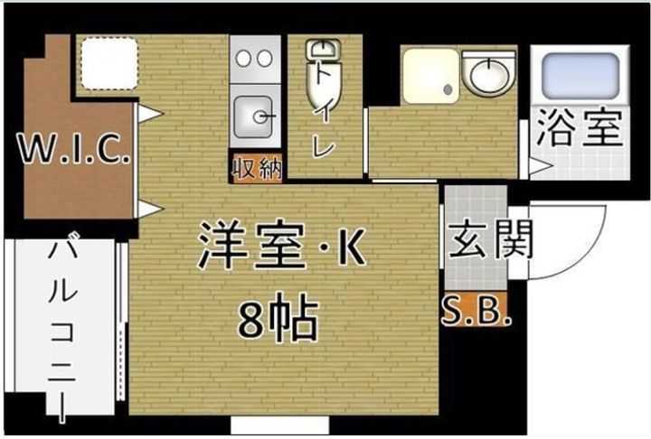 東京都中央区築地7(マンション)の賃貸物件の間取り