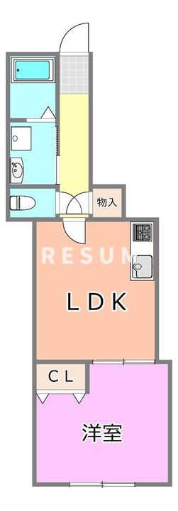千葉県千葉市中央区亥鼻3(アパート)の賃貸物件の間取り