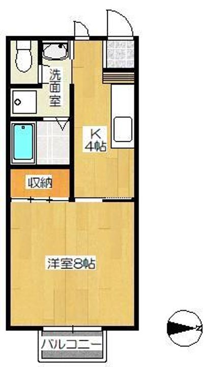 ガーデンハイツ A棟の間取り